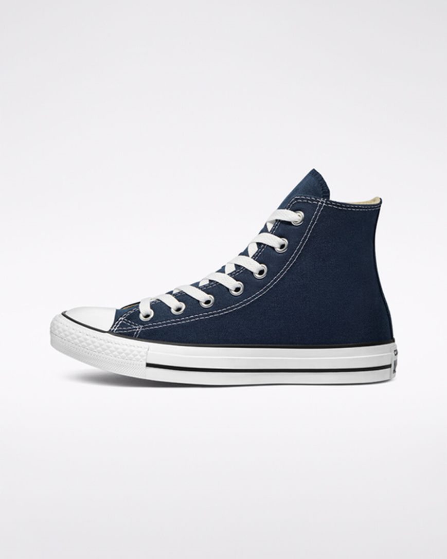 Tenis Converse Chuck Taylor All Star Classicos Cano Alto Masculino Azul Marinho | PT C003745